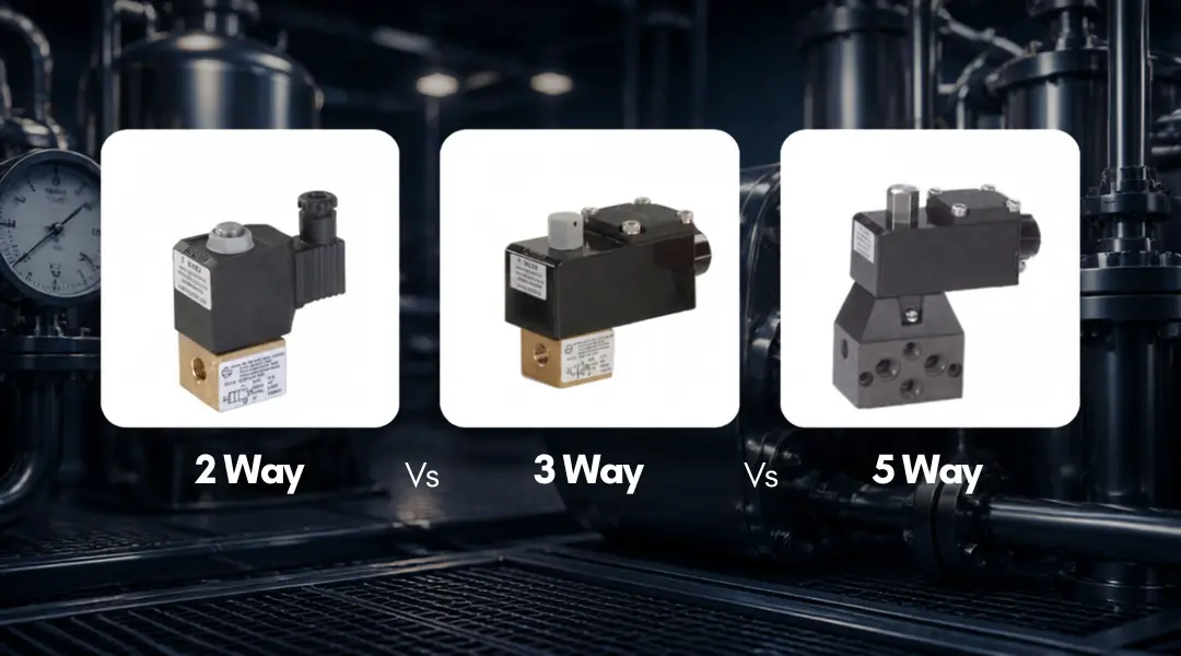2 Way vs 3 Way vs 5 Way Solenoid Valves: Which One Should You Choose?