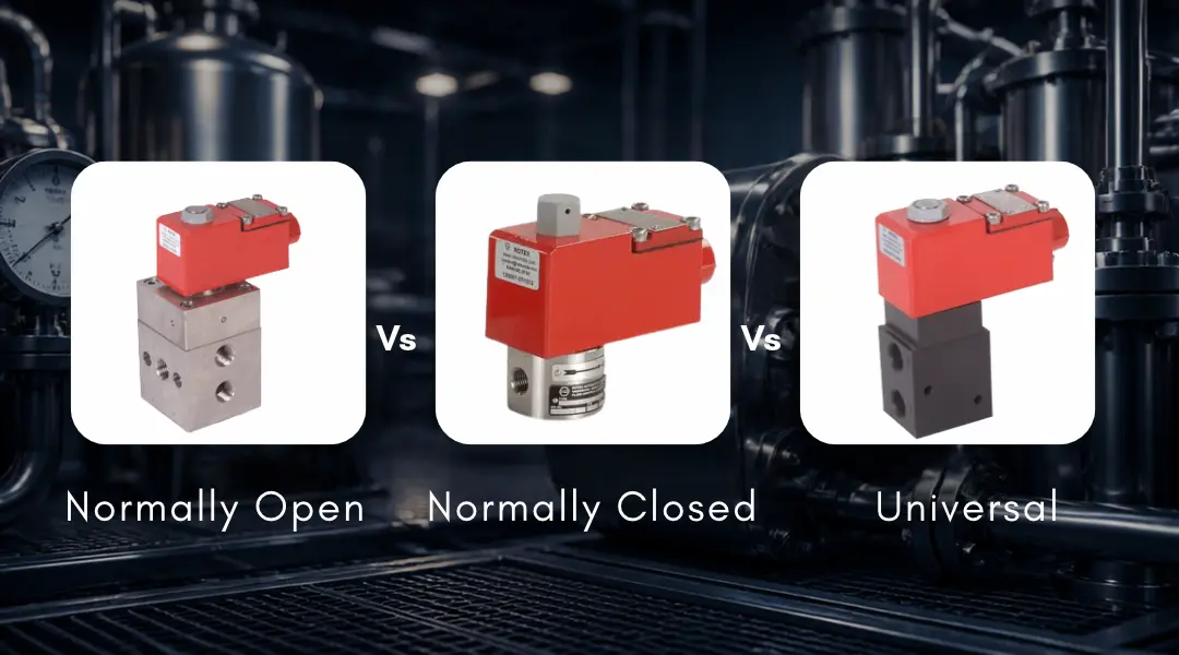 Normally Open vs Normally Closed vs Universal Solenoid Valves: Key Differences and Selection Guide